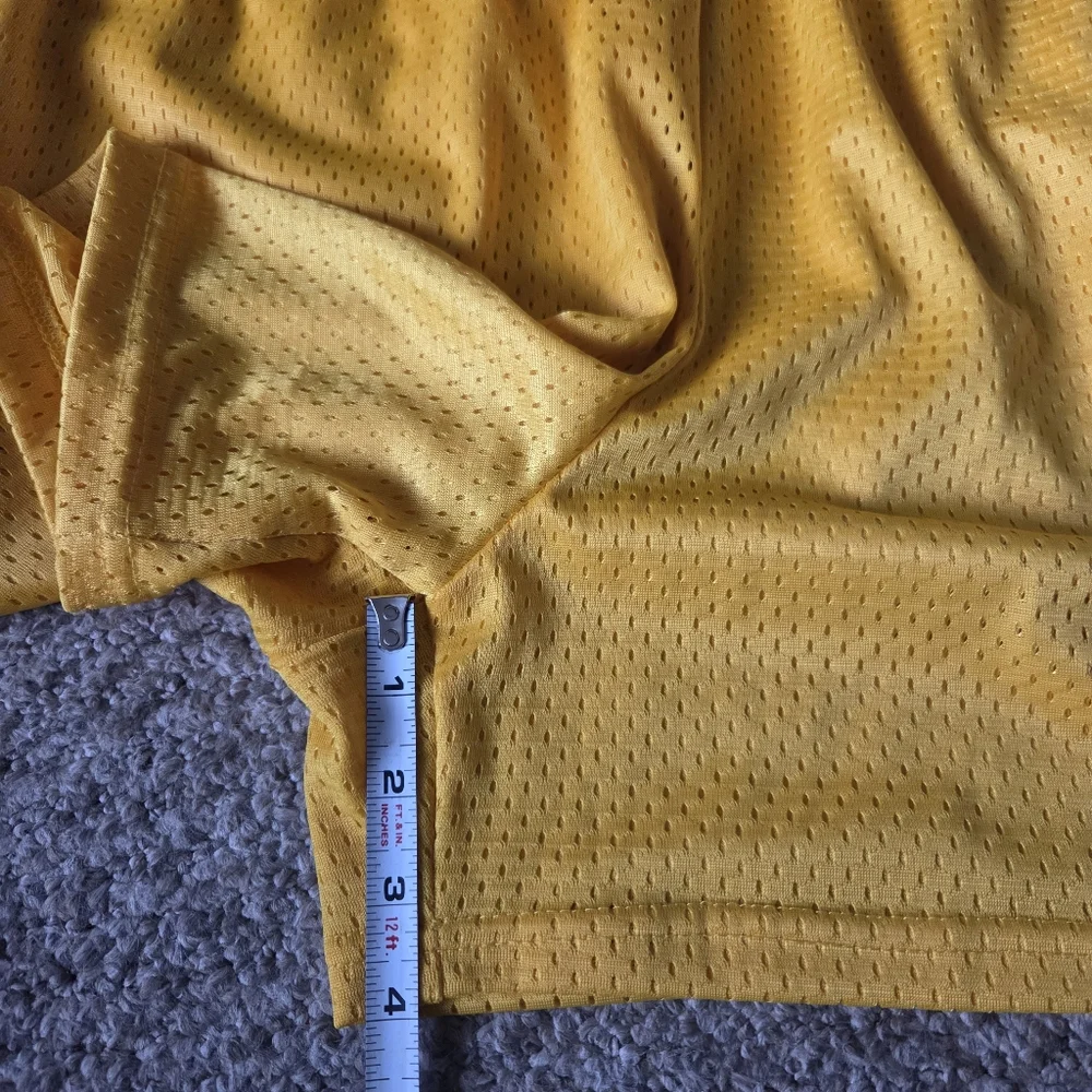 Re-inc Yellow Mesh‎ Shorts Smiley Face Unisex Size XXL